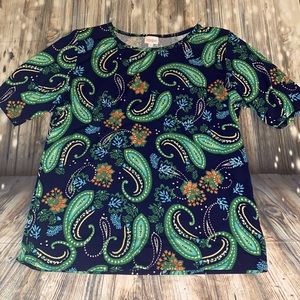 NWOT LuLaRoe Gigi Top - Paisley Print - Size 3XL